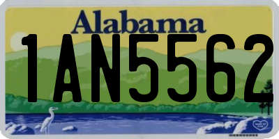 AL license plate 1AN5562