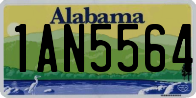 AL license plate 1AN5564