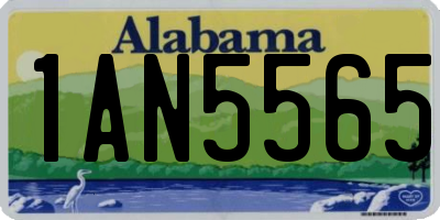 AL license plate 1AN5565