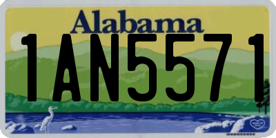 AL license plate 1AN5571