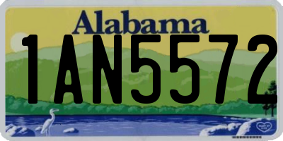 AL license plate 1AN5572