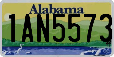 AL license plate 1AN5573