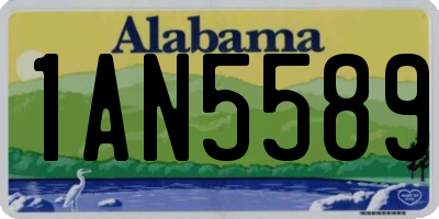 AL license plate 1AN5589