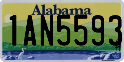 AL license plate 1AN5593