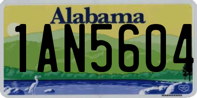 AL license plate 1AN5604