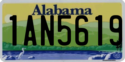 AL license plate 1AN5619