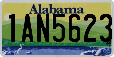 AL license plate 1AN5623
