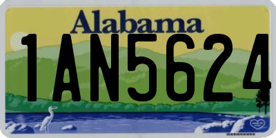 AL license plate 1AN5624