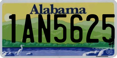 AL license plate 1AN5625