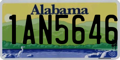 AL license plate 1AN5646