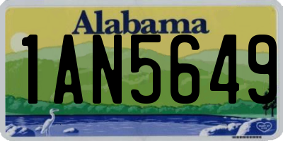 AL license plate 1AN5649