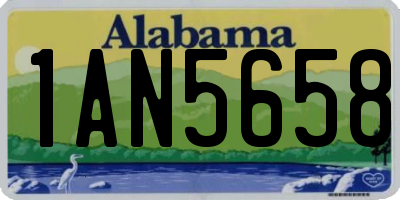 AL license plate 1AN5658