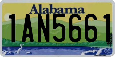 AL license plate 1AN5661