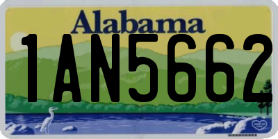 AL license plate 1AN5662