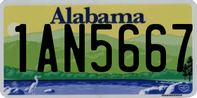 AL license plate 1AN5667