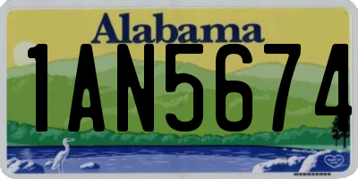 AL license plate 1AN5674
