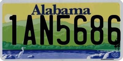 AL license plate 1AN5686