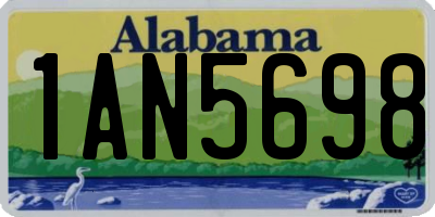 AL license plate 1AN5698
