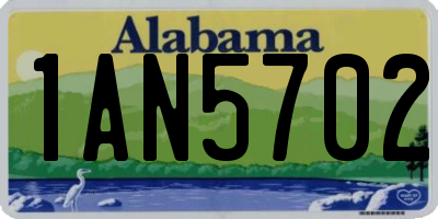 AL license plate 1AN5702