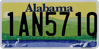 AL license plate 1AN5710