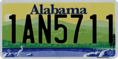 AL license plate 1AN5711