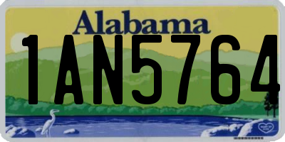 AL license plate 1AN5764