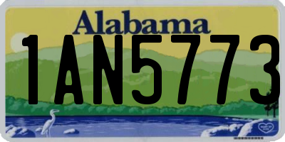AL license plate 1AN5773
