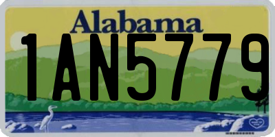 AL license plate 1AN5779