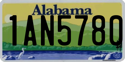 AL license plate 1AN5780