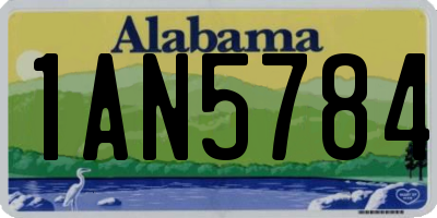 AL license plate 1AN5784