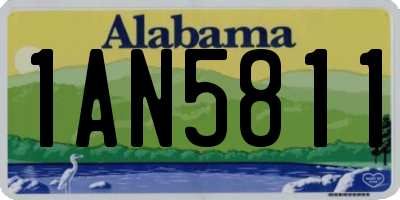 AL license plate 1AN5811