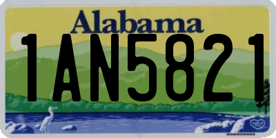 AL license plate 1AN5821