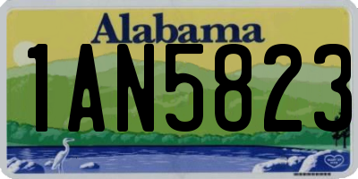 AL license plate 1AN5823