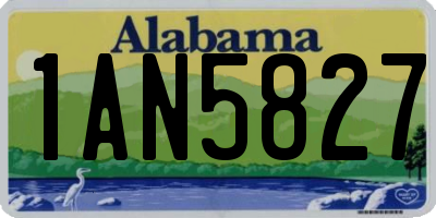 AL license plate 1AN5827