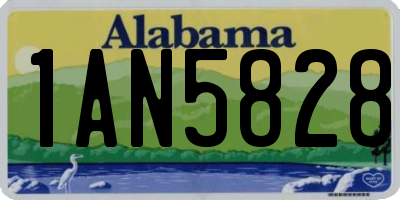AL license plate 1AN5828