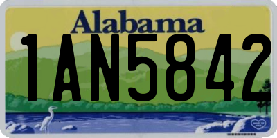 AL license plate 1AN5842