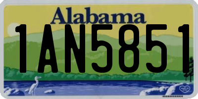 AL license plate 1AN5851