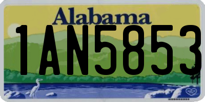 AL license plate 1AN5853