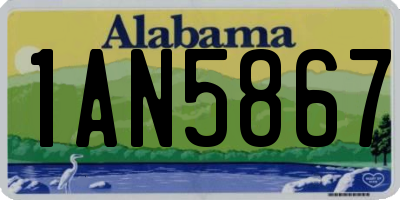 AL license plate 1AN5867