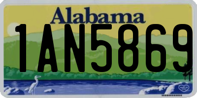 AL license plate 1AN5869