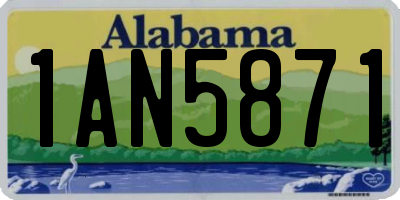 AL license plate 1AN5871