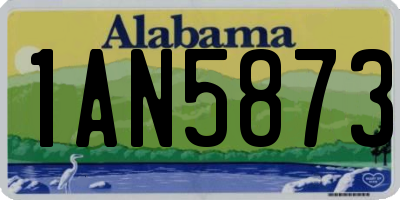 AL license plate 1AN5873