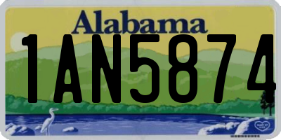 AL license plate 1AN5874