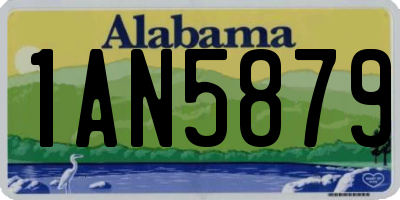 AL license plate 1AN5879