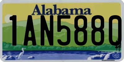 AL license plate 1AN5880