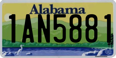 AL license plate 1AN5881