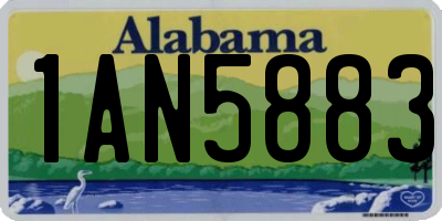 AL license plate 1AN5883