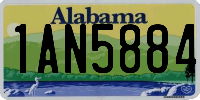 AL license plate 1AN5884