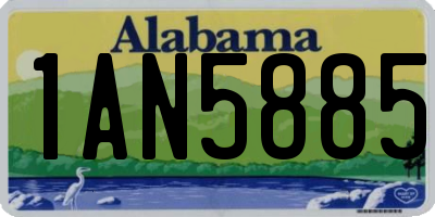 AL license plate 1AN5885
