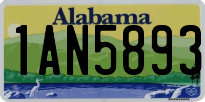 AL license plate 1AN5893